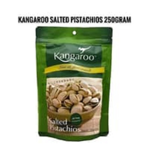 Kangaroo Cemilan Kacang Pistachios Nut Kemasan Bungkus 250g